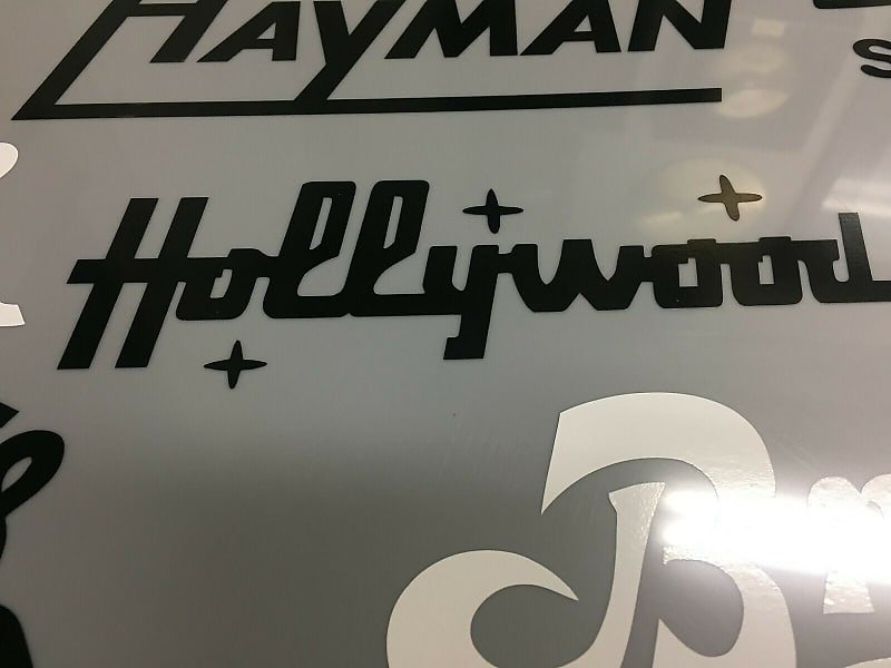 Autocollant de remplacement du logo vintage Hollywood by Meazzi (vinyle 3M de haute qualité !)